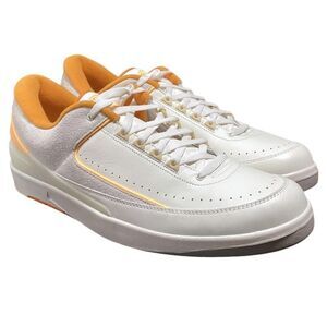 Nike Sneakers Men 18 White Yellow Air Jordan 2 Retro Low Craft Sail Melon NEW